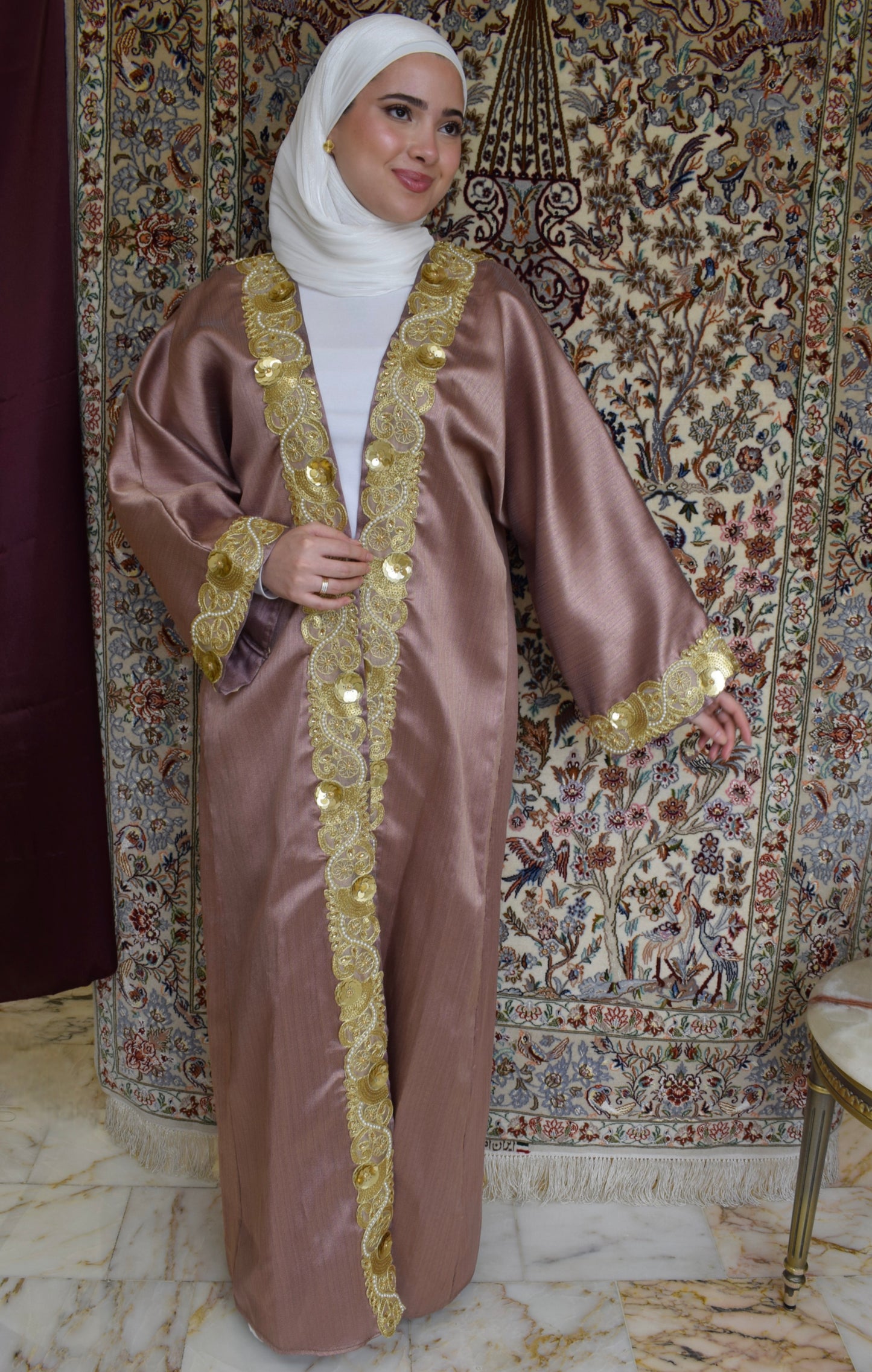 Classic open abaya