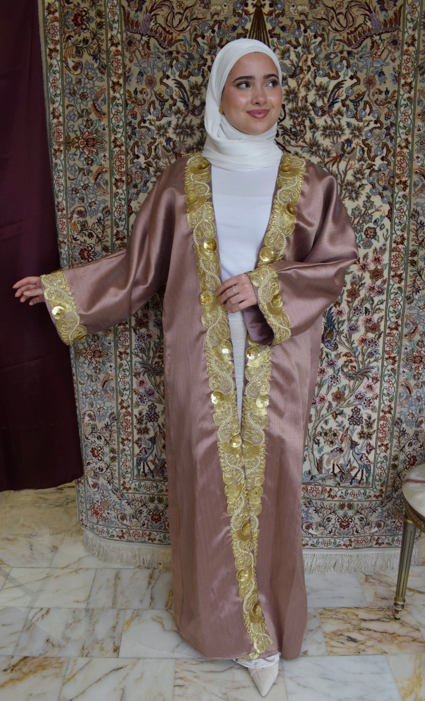 Classic open abaya